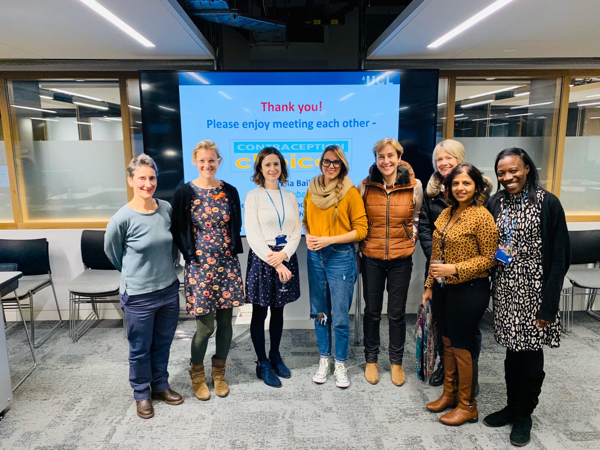 Wonderful #SRH team from @UCL_IfWH at the #contraceptionchoices event yesterday! 
@juliavbailey @Judith_SRH @jennyhall33 @ProfJShawe #Annette #Carla #Ana