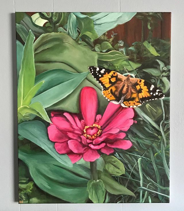 N58Painter's tweet photo. 30% Off Sale!  #etsy #etsyseller #etsysellersofinstagram #etsyshop #jelleoilworks #sale #30%Off #detailedart #detailedpainting #largepaintingsforsale #flower #zinnia #summer #butterfly #pink #monarchbutterfly #vividcolors https://t.co/zrJqdyOETR https://t.co/7orbErXKtT