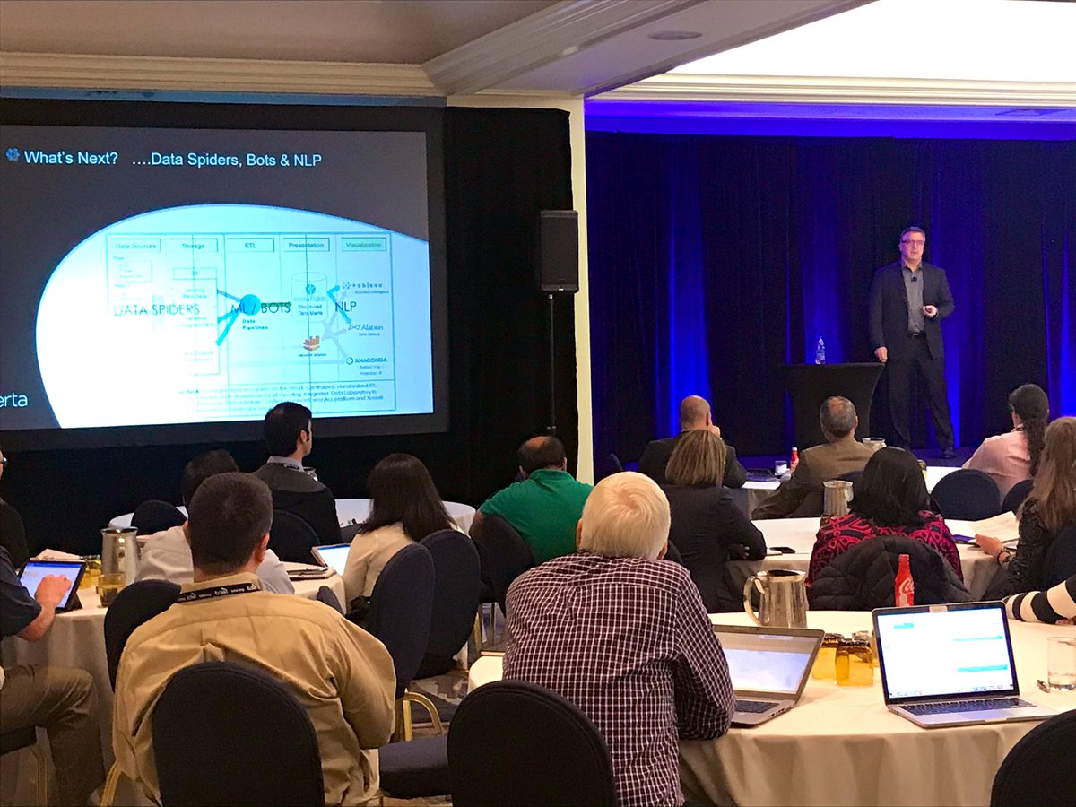 TDWI's tweet photo. Strategies for Delivering Results with #Analytics and #DataScience in the Age of Disruption - @joe_caserta closing us out with an #ExpertSession at the #TDWISolutionSummit #Miami! #dataspiders #bots #nlp #analyticsmaturity https://t.co/vLnkVPgo7z