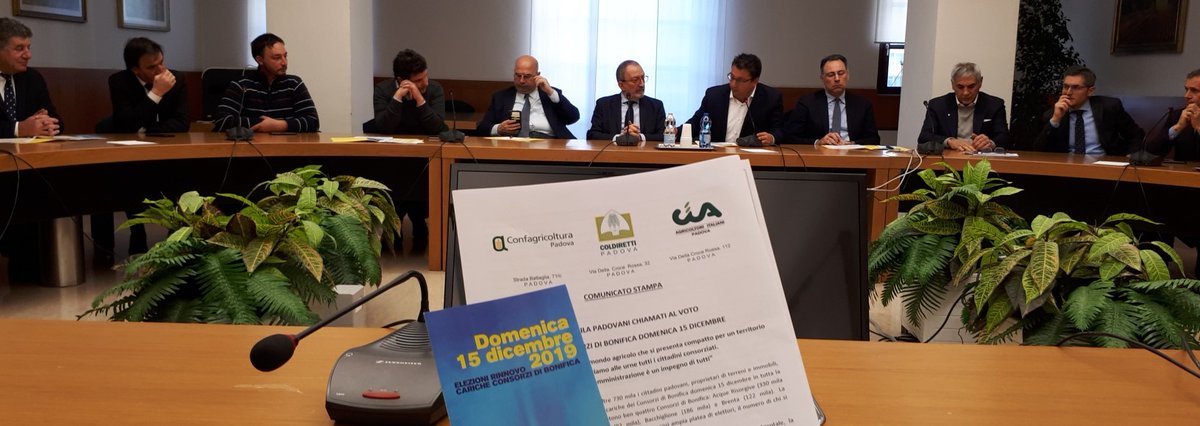 Coldirettipd's tweet photo. Elezioni Consorzi di Bonifica, l'appello delle istituzioni.  Domenica 15 dicembre al voto, il mondo agricolo si presenta con una lista unitaria, tutti i dettagli e i candidati di Coldiretti Padova - https://t.co/32Hs0JnDYq https://t.co/msvy2CQbE6