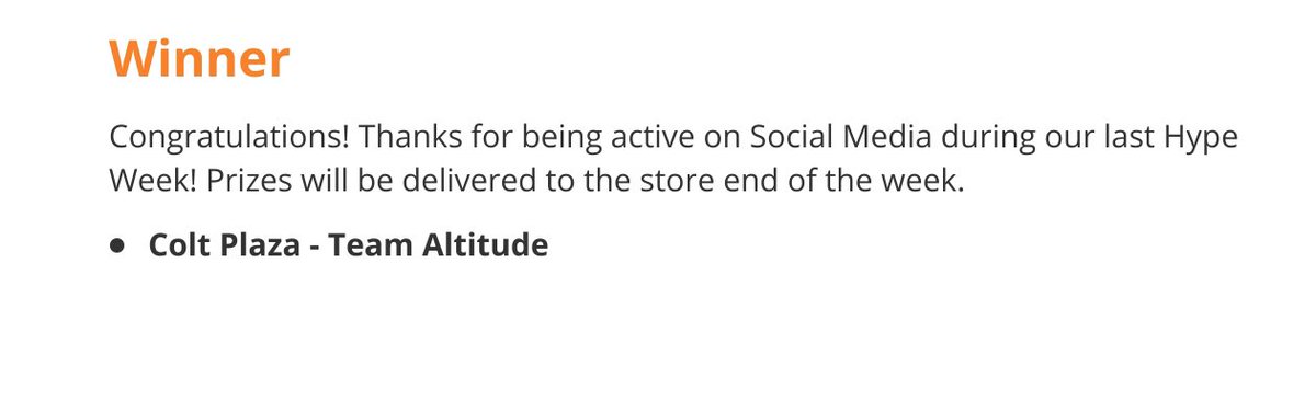 Congrats to my <a href="/Coltplaza/">Colt Plaza</a> team for winning Thanksgiving Hype Week! We can’t wait for our swag! 😎 <a href="/rockymtn_region/">ROCKY MOUNTAINS</a> <a href="/jeremiahtweets/">Jeremiah Wallis</a> <a href="/Mikelangston17/">Michael</a>