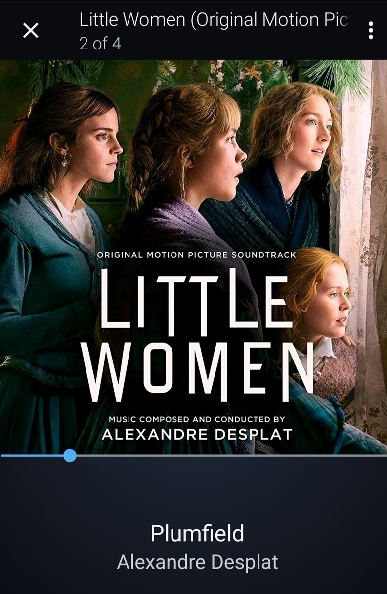 four beautiful tracks from the #LittleWomenMovie score 💓 now available for streaming. thank you, #AlexandreDesplat 🎵 and #GretaGerwig