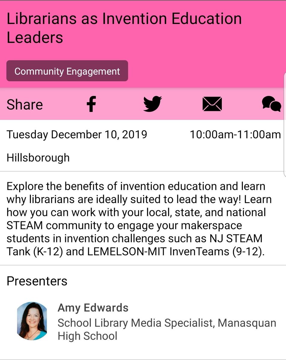 Hey, @BB_Falcons !  Learned a new term for what we do!  #InventionEducation ❤❤❤  #NJASL19