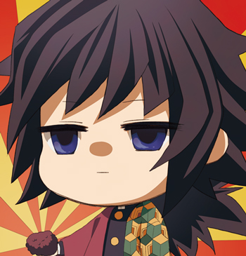 沙紋さんがTwitterに投稿した冨岡義勇(鬼滅の刃)のイラスト。