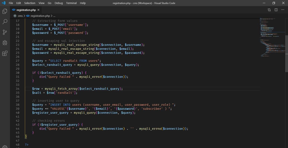 rajoyish's tweet photo. Day 40 of 365 | Registering Users! #php #phpCMS #CodingPhase #365CodingPhaseChallenge https://t.co/ltBQRjsbo1