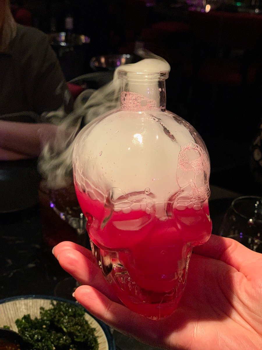 edinburghstorm's tweet photo. We had such a fantastic time last Friday on our staff night out with @thymephoto at the stylish @TattuRestaurant . We dined under a tunnel of cherry blossom tress and feasted on a host of delicious #Chinese dishes. The real showstopper though was the skull candy cocktail!! https://t.co/dAoOohw8aq