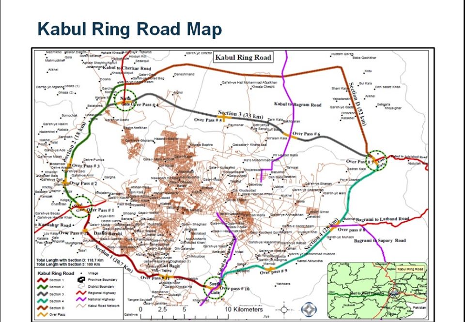 مقام ها کار عملی ساخت سرک حلقوی کابل به زودی آغاز می شود