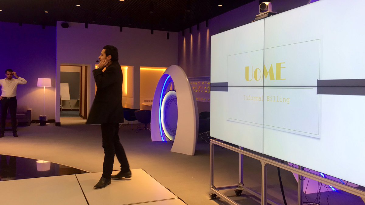 ABXelerate's tweet photo. #Uome startup is up to demonstrate their keyboard app. #FinTech #ABFintechBootcamp https://t.co/0wwiKgIKF0