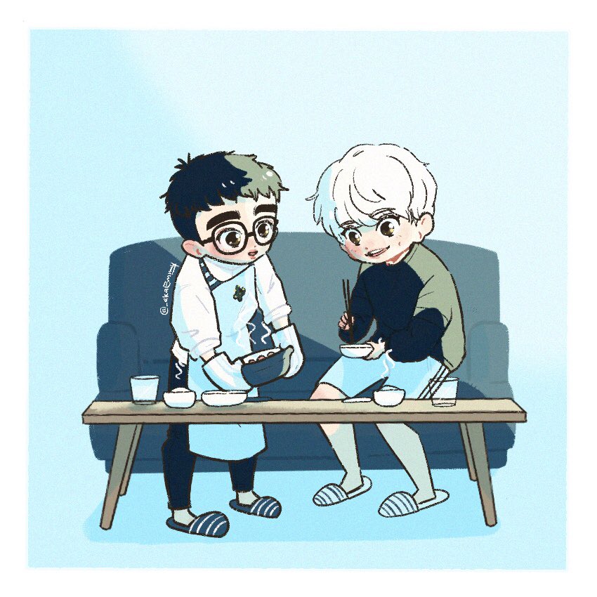 _akaEmmy's tweet photo. #CHANSOO spending their off days together 💙🧡💜 
 
#Chanyeol #Kyungsoo #박찬열 #도경수 #찬디 https://t.co/qdPQTDdNGN