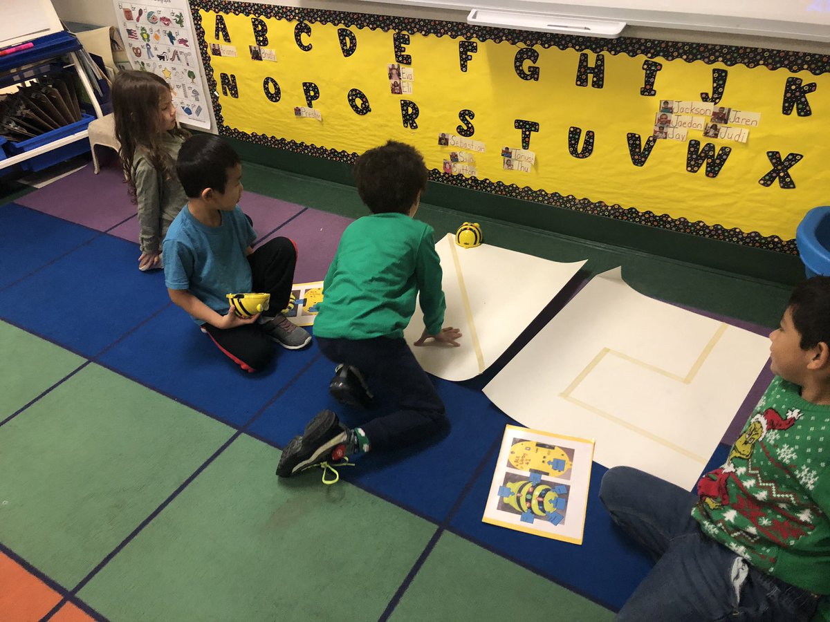 BCE_Library_'s tweet photo. Hour of Code with Kinder this morning! #beebots #youthcodejam #HourOfCode #neisdlibs https://t.co/MW6VM9g3Hf