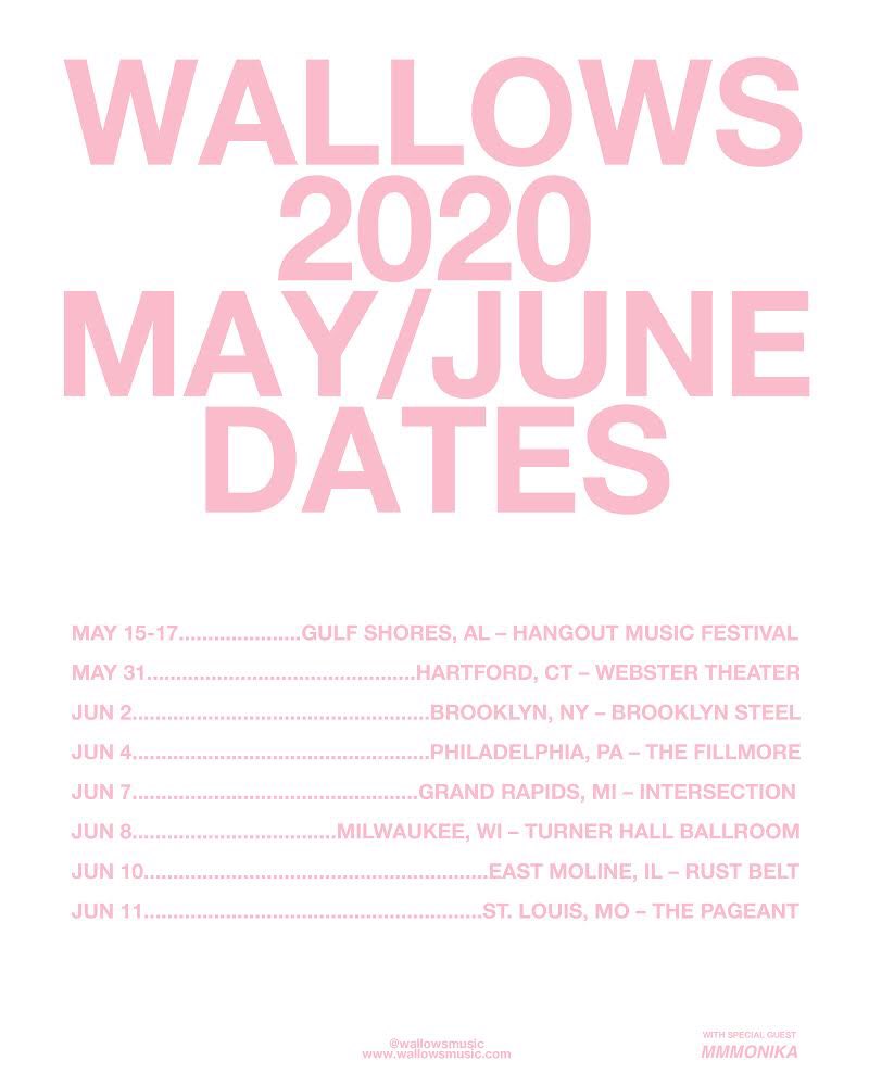 _mmmonika's tweet photo. 2020 Tour with @wallowsmusic Tickeys On Sale Friday 12/13 at 10AM Local Time Links In Bio weeeeeee https://t.co/R9KlXUwYD9