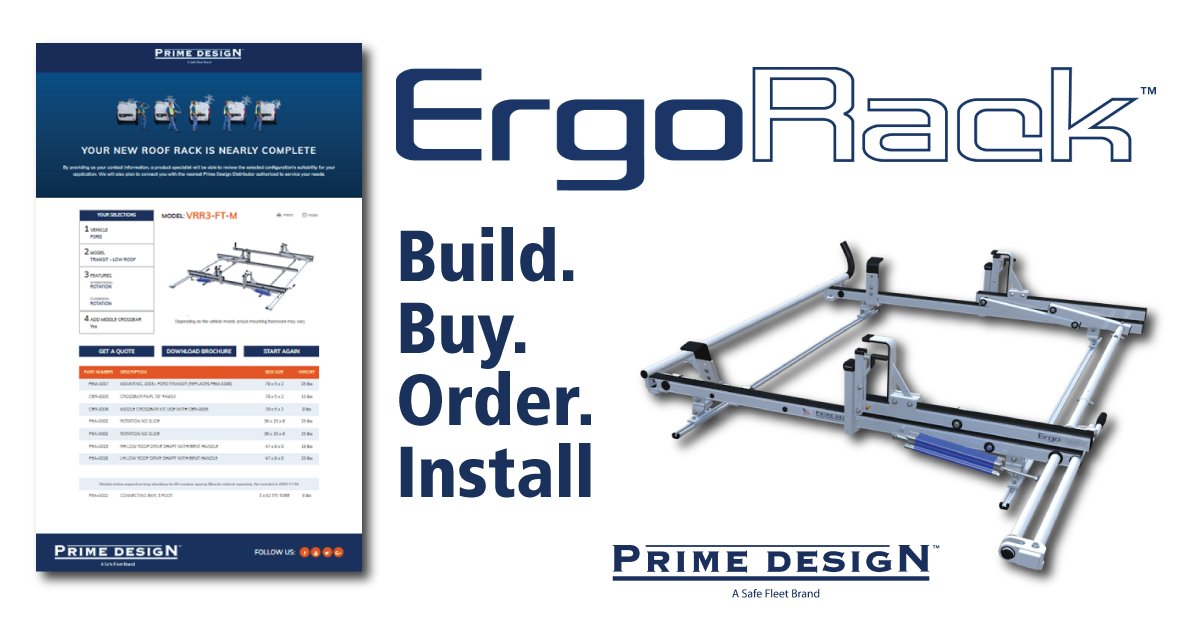PrimeDesignRack's tweet image. With our fast and convenient online tool, configuring the perfect ErgoRack solution for your fleet has never been easier: pos.li/2e8hh9 #drivingsafetyforward #ergorack #productconfigurator #primedesign