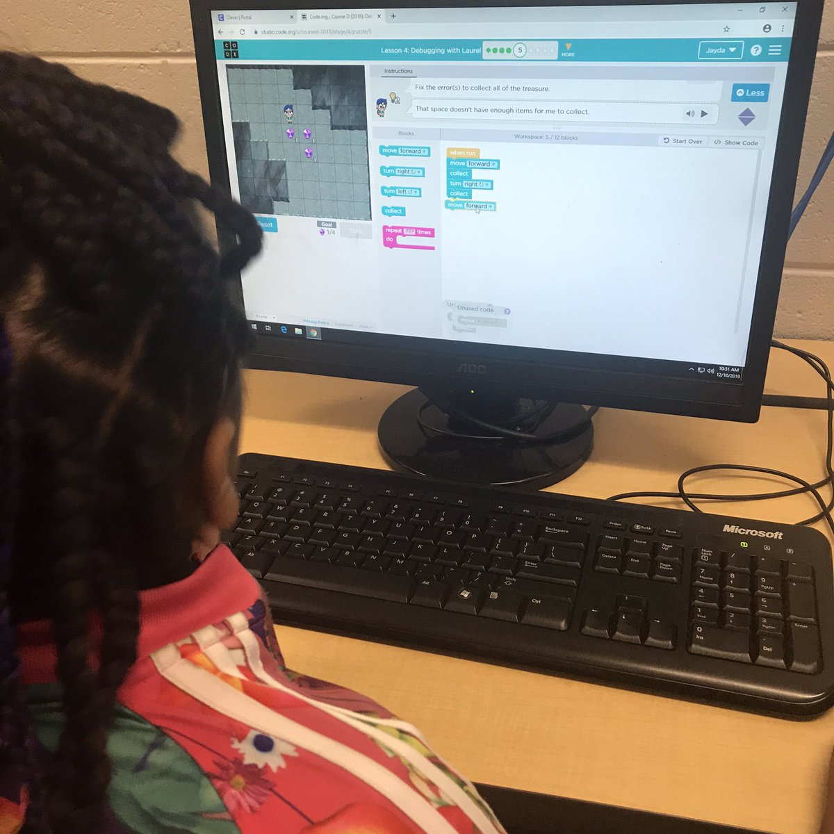 CF_Rincon's tweet image. More CODE fun today!!! #weekofcode @LIVEOAKELEM