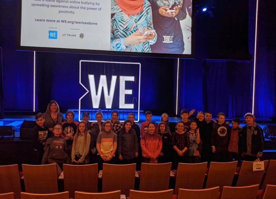 Longue Sault Public School at We Day.
Keaton Wagensveld honour educator M. Callan!!  #ucdsb