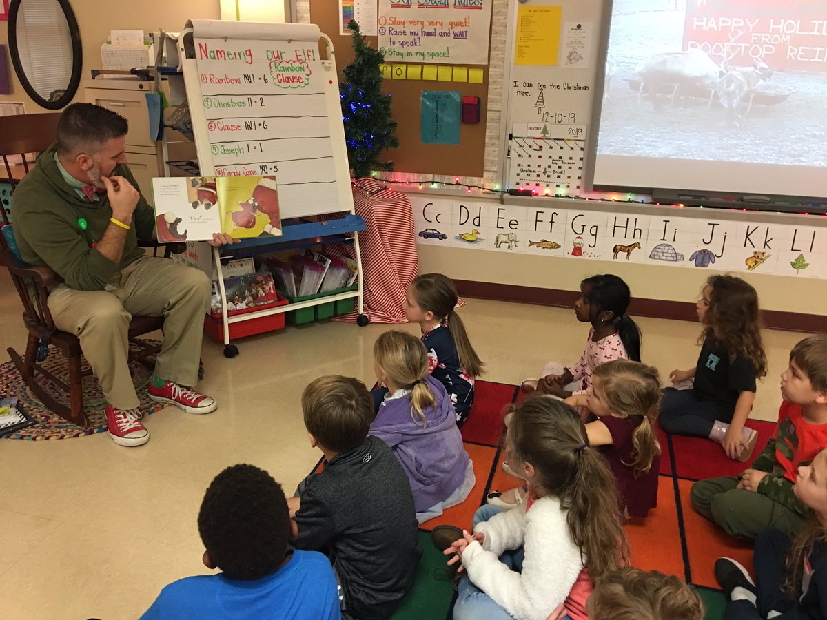 Mrs_MorganDavis's tweet photo. Christmas read aloud from @BSShelby 🎄 🎅🏼 @jacktylerisd https://t.co/UnqmVyEuo4