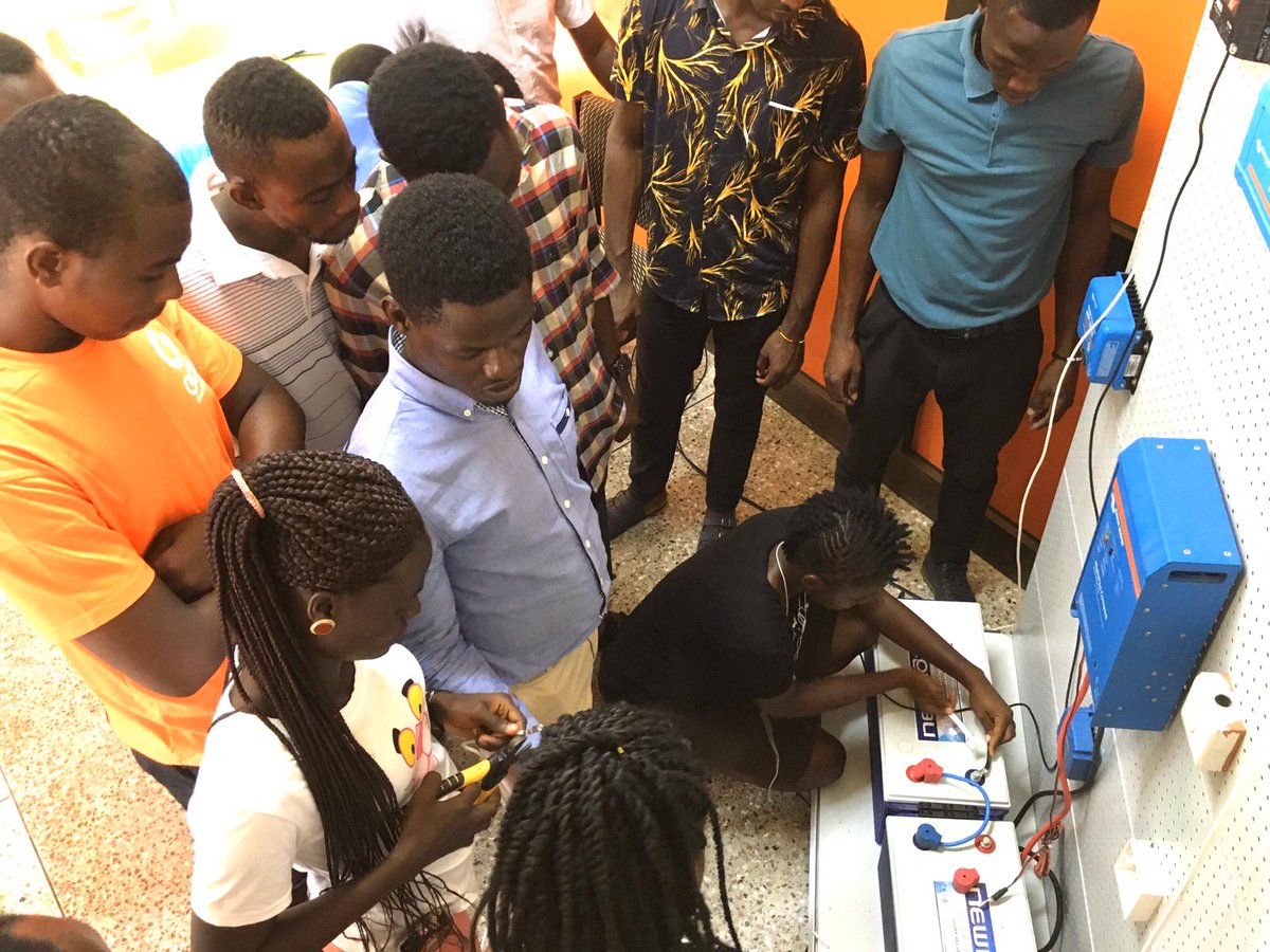(Ashaiman - Ghana) – The solar training centre which was inaugurated on the 5th of December 2019 is currently training people from Benin, Ethiopia, Ghana, Liberia, Nigeria and Togo in Advanced solar installations.

Read more👉 bit.ly/2rzjXFB
#solar #youngpeople #africa