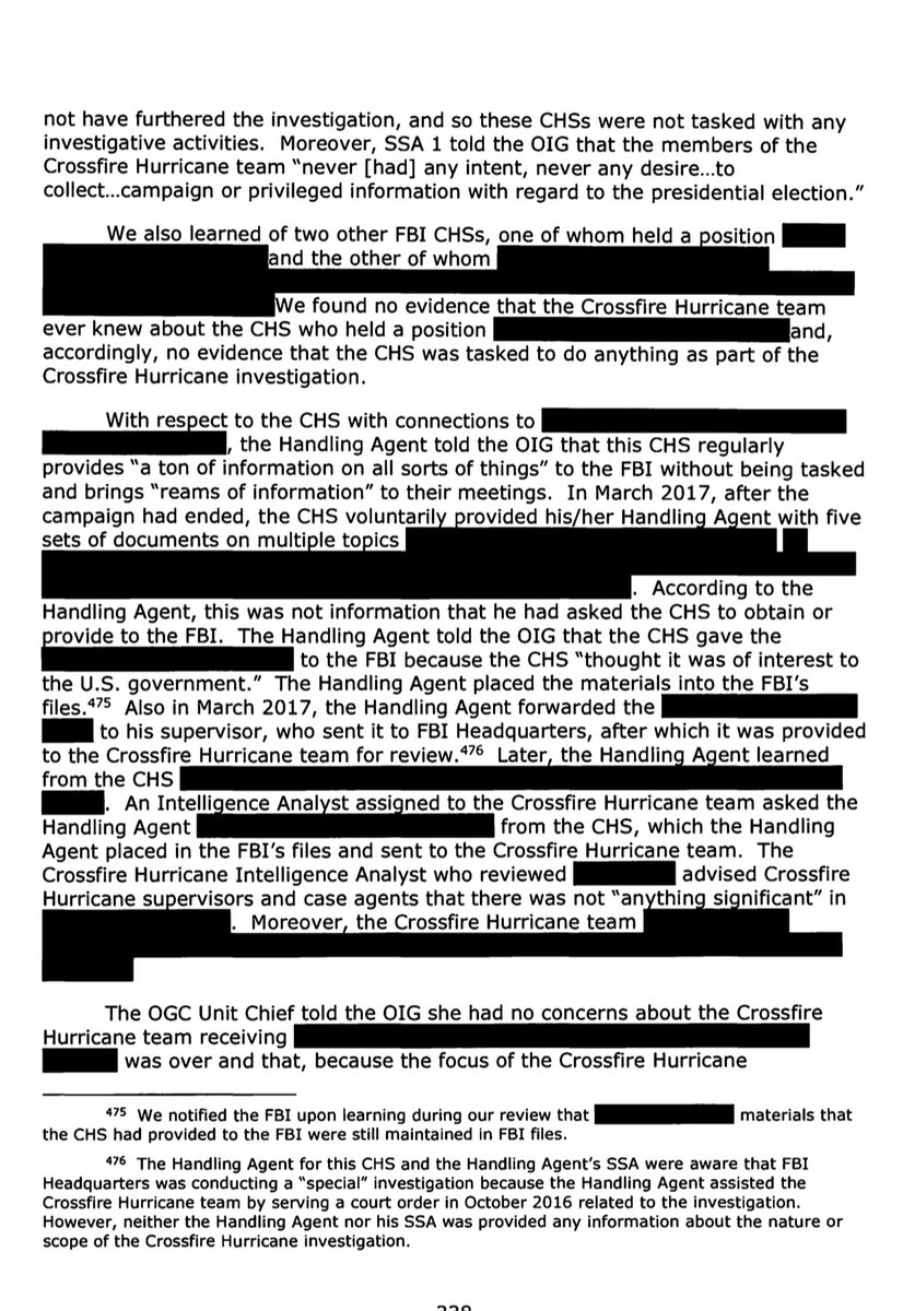 Lots of redactions here, likely in regards to another investigation. I don’t buy their excuse that they didn’t ask for this information. One personal call is all it would’ve took. In his report on management of CHS, Horowitz mentions that they use personal phones often.