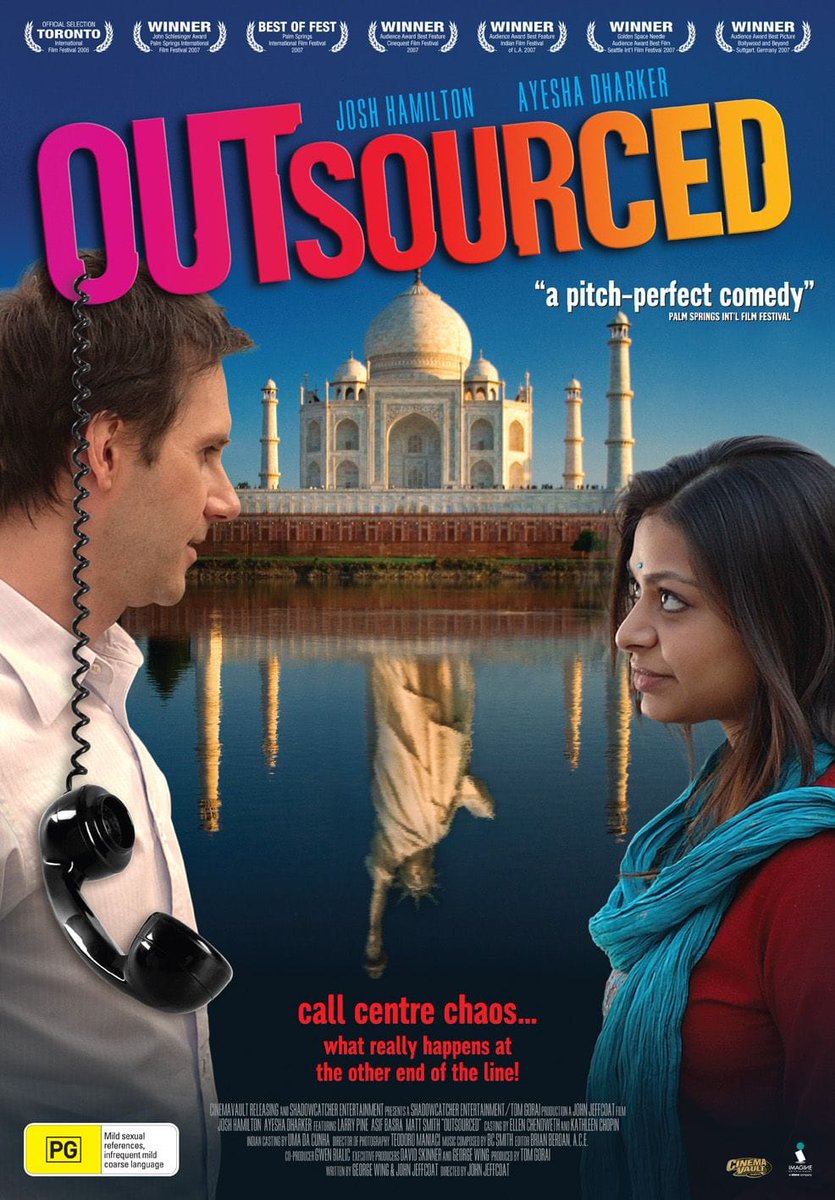 CinemaRareIN's tweet photo. #Outsourced (2006) by @jeffcoat, feat. #AyeshaDharkar #JoshHamilton @mathurarjun @asiftheactor @SIDDHARTH23OCT #SudhaShivpuri @KetanMehtaMaya and #BhuvneshShetty, now streaming on @PrimeVideoIN. https://t.co/eD6hkbaV14