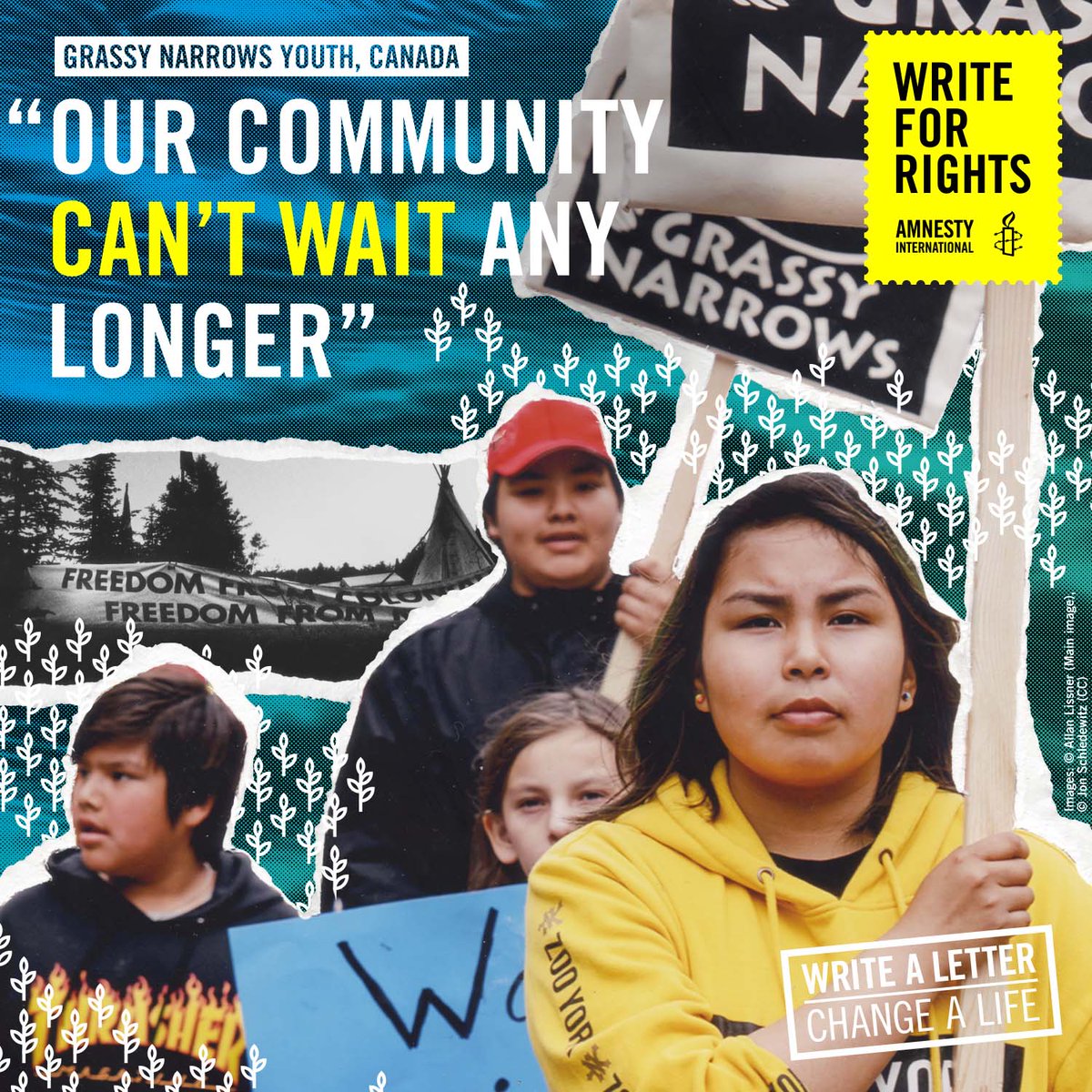 AmnestyNow's tweet photo. Write for the youth of #GrassyNarrows First Nation who are fighting for the mercury poisoning crisis in their community to be addressed→https://t.co/i6ylWkl1C3 #W4R2019 #mercuryjustice #freegrassy https://t.co/CFJTOIOZlZ