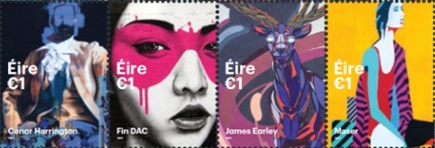 It's not the first time that women in Irish street art have been forgotten by State institutions - In 2017, An Post created a stamp series featuring four male street artists, and the accompanying booklet featured work of 8 other male artists (including me) - Not ONE women artist.