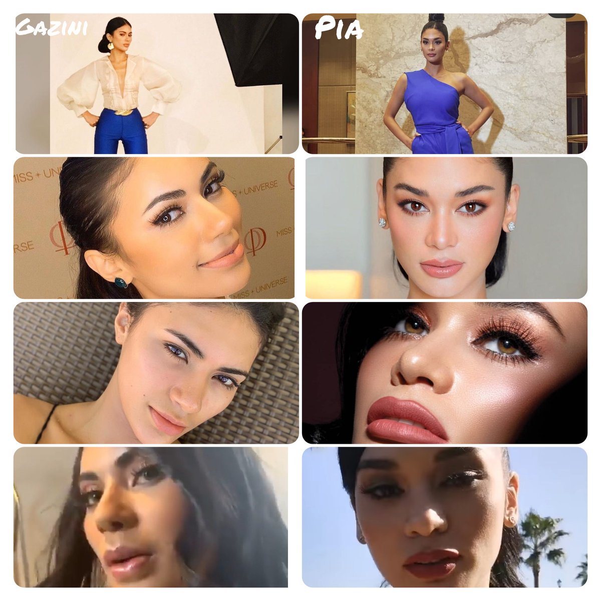 Gazini and Pia have a bit of resemblance or magka hawig ng konti.