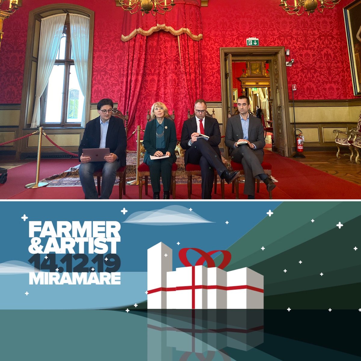 museomiramare's tweet photo. I #musei devono essere luoghi vivi e vivaci.
#Miramare #sabato14 ospiterà l’iniziativa #Farmerartist
#agricoltura di qualità
#artisti
#artigianato
prodotti del territorio
una cornice da favola 🏰 https://t.co/4PJgjYRdYe