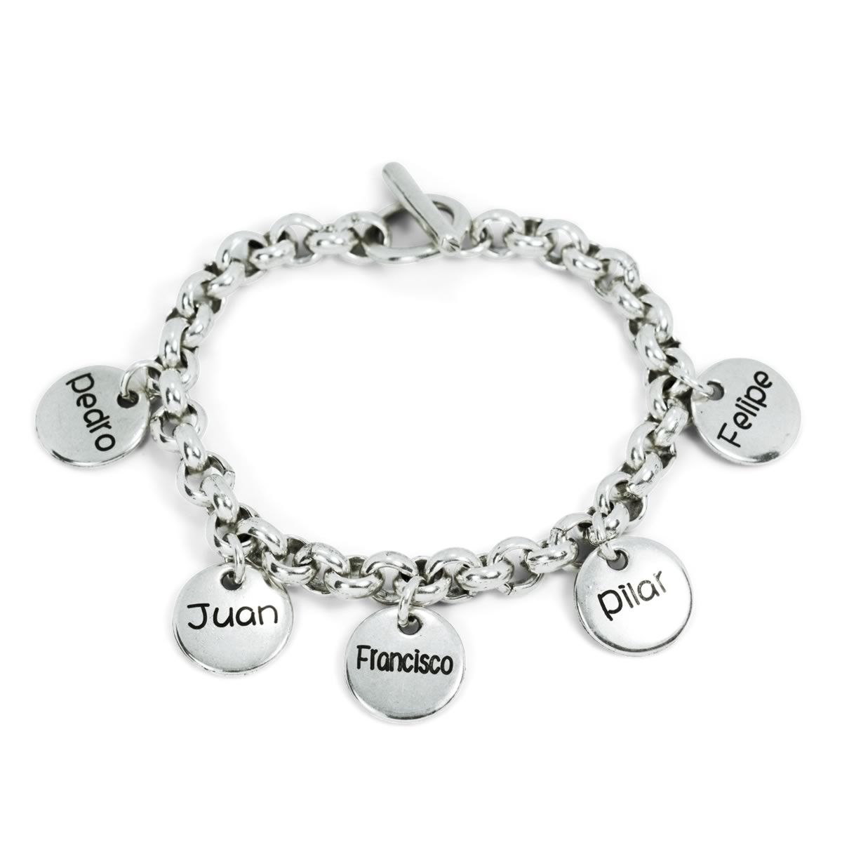 Momenttos_com's tweet photo. Hemos diseñado una pulsera nueva para madres! Con medallas grabadas con el nombre de tus hijos y su fecha de nacimiento. Nos encanta!! Oferta de lanzamiento 40% de descuento. Pídela ya aquí: https://t.co/BMGIeq1Kjl https://t.co/a9Uam1Ihfx