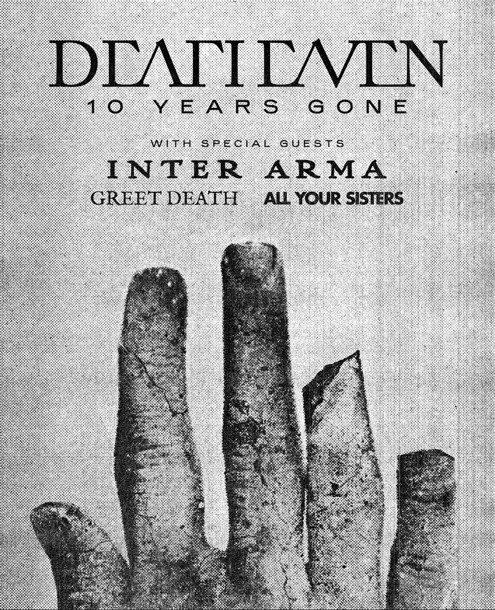 Congratulations to <a href="/deafheavenband/">Deafheaven</a> for nearly 10 years of existence. I remember well seeing you annihilate an empty room at Thee Parkside so long ago. 🎈 

<a href="/allyoursisters/">allyoursisters</a> will be supporting on a number of the bands upcoming date. 

Tickets on sale this Friday at 10am.