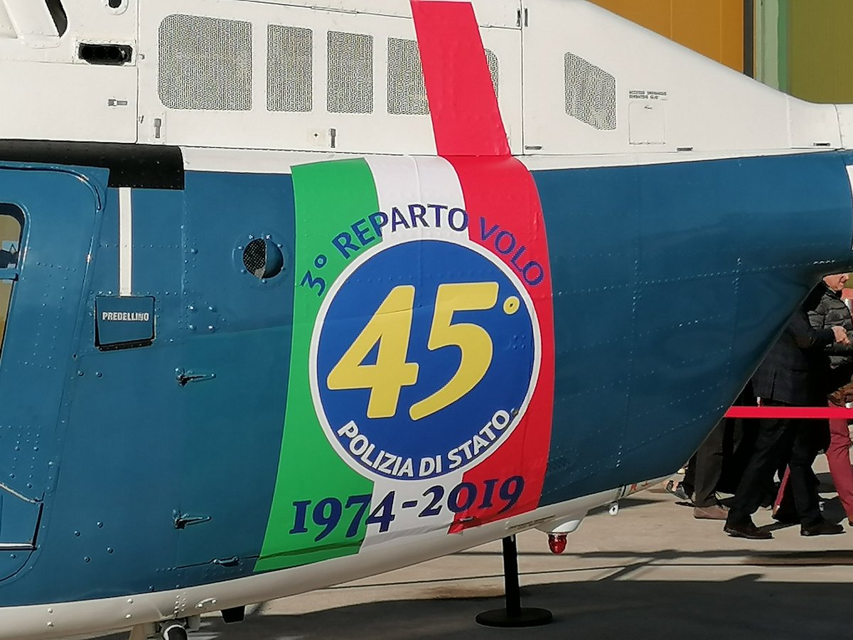 Auguri al 3 Reparto Volo della Polizia di Stato. A #Bologna per festeggiare con loro i 45 anni dalla nascita. #servizioaereo #grandissimi