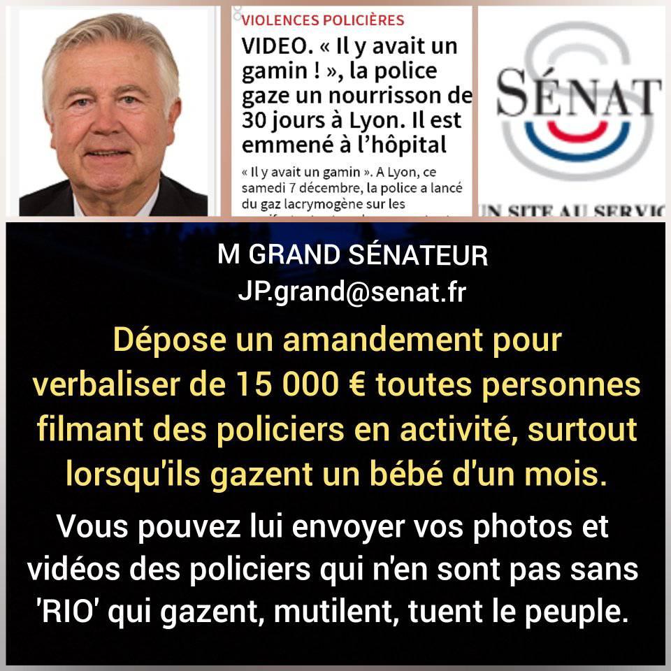 Reacdirect's tweet photo. APRÈS L'EXTRÊME VIOLENCE DE L'ETAT SUR LE.PEUPLE FRANÇAIS, UN SÉNATEUR VEUT MUSELER LA PRESSE EN INTERDISANT DE FILMER LES BARBOUZES DE MACRON GAZANT UN BÉBÉ, DEFONCANT LE CRANE DE POMPIERS, MUTILANT, TUANT, EMPOISONNANT LE PEUPLE AVEC DES GAZ .
ENVOYEZ LUI VOS PHOTOS, VIDÉOS. https://t.co/5cNrWgpgB1