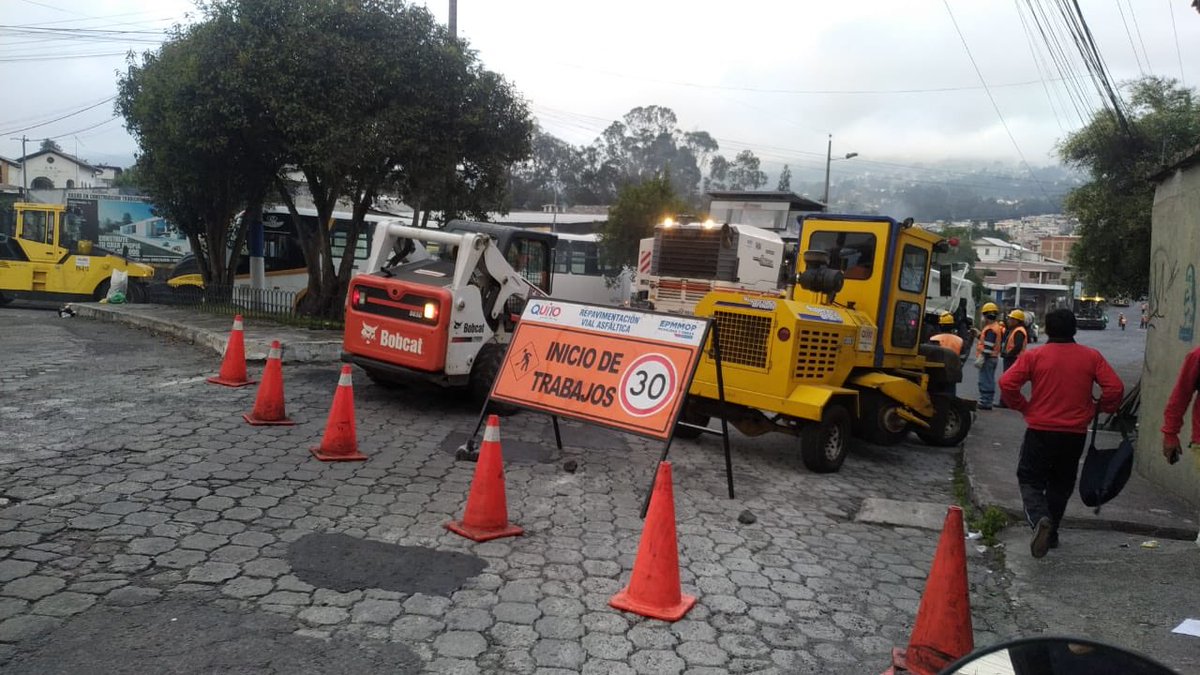 Amt Quito على تويتر Amtinforma Trabajos De Repavimentacion En