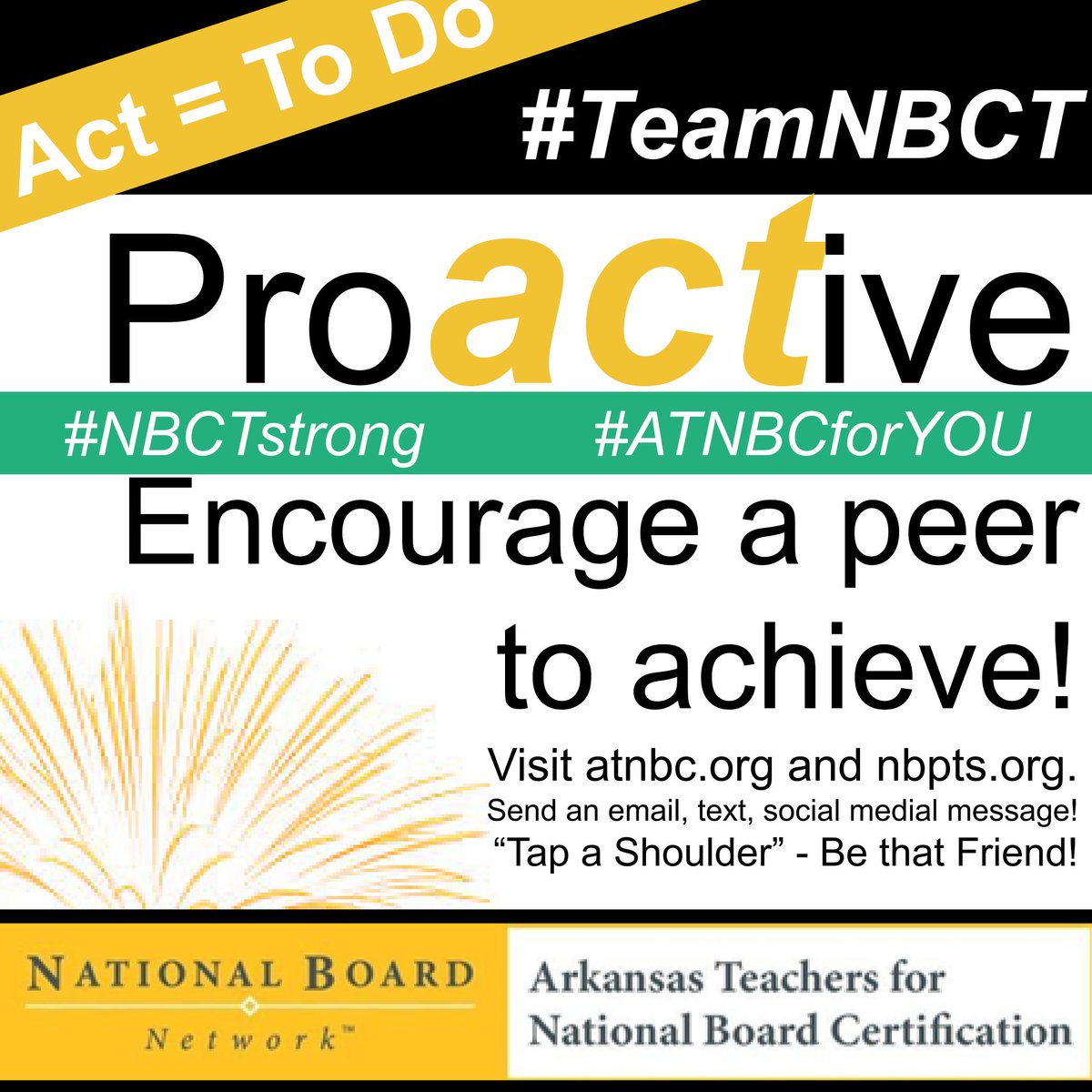 ATNBCnetwork's tweet photo. Encourage your peers here in the comments!
Who do you know going through the process now?
Who do you now renewing?
Who do you know who should become a NBCT?

#TeamNBCT #NBCTstrong #ATNBCforYOU https://t.co/DgvlzHXmgz