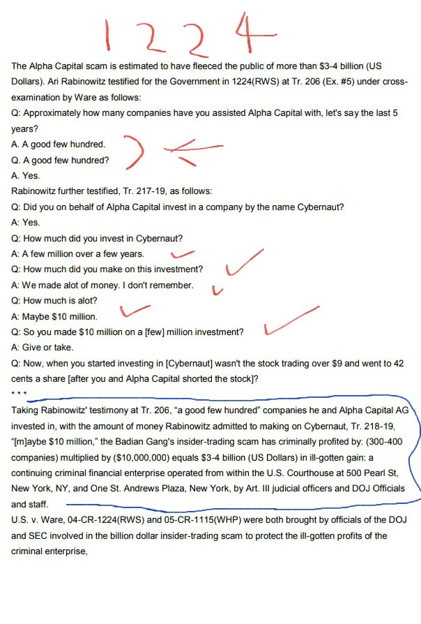 John7Smith1's tweet image. SEC-DOJ ALPHA CAPITAL MONEY LAUNDERING CONSPIRACY CONFIRMED BY RABINOWITZ CONFESSION. Dec. 10, 2019 @stevesadow @ajccourts @nytimesbusiness @WSJ @BostonGlobe @jodikantor @mega2e @CNNBusiness @BloombergTV @60Minutes @dallasnews @NYSBA #GibsonDunn #SullivanCromwell #Geo_Group