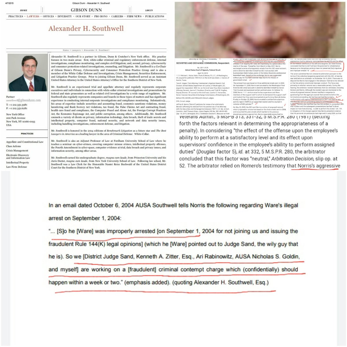 John7Smith1's tweet image. SEC-DOJ ALPHA CAPITAL MONEY LAUNDERING CONSPIRACY CONFIRMED BY RABINOWITZ CONFESSION. Dec. 10, 2019 @stevesadow @ajccourts @nytimesbusiness @WSJ @BostonGlobe @jodikantor @mega2e @CNNBusiness @BloombergTV @60Minutes @dallasnews @NYSBA #GibsonDunn #SullivanCromwell #Geo_Group