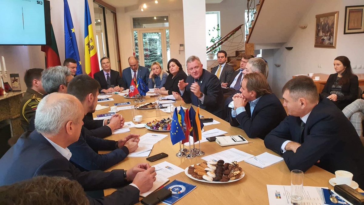 jansurotchak's tweet photo. Happy to represent @IRIglobal today at #LithuanianEmbassyChisinau #Moldova 4 discussion of hybrid threats 2 new democracies. Excellent initiative of @EitvydasB + @KudzmanasK @LithuaniaMFA. Looking forward 2 working more together on #BeaconProject #CMKI activities in the region. https://t.co/GlToKPpDfe