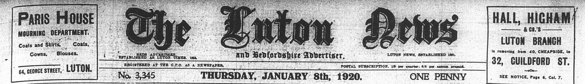 LutonLibraries's tweet photo. This week 100 years go - the demand for housing in Luton made the news, and it was announced that Lutonians would soon get the chance to view "the most beautiful love story ever written"! #tbt Historical editions of @lutonnews on microfilm can be accessed at the Central library. https://t.co/hh85xu9Uyx