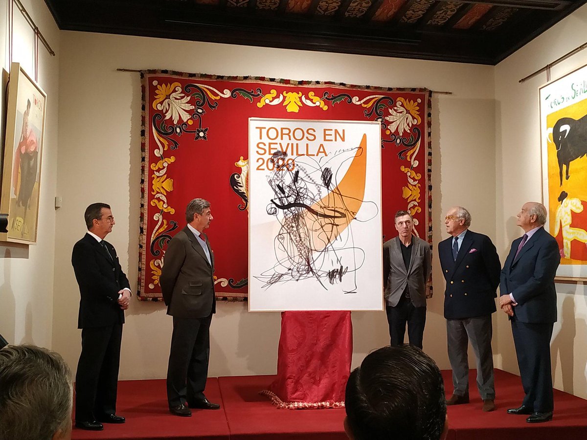 #Actualidad 
Presentado en Sevilla el cartel aunciador de la temporada 2020 en la Real Maestranza.
La obra es del pintor alemán #AlbertOehlen