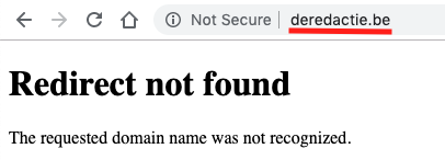 OMG, heeft iemand net de redirect van deredactie.be naar vrtnws.be uitgezet? 😱