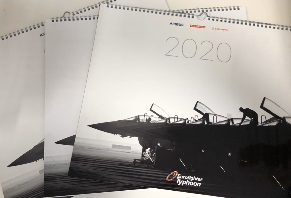 BAESystemsAir's tweet image. For your chance to win one of 25 @eurofighter Typhoon 2020 calendars, RT this tweet and DM us the missing number in this sentence:
 
"With more than XXX,XXX flying hours already under its belt, Eurofighter Typhoon...."
 
You might find the answer here: baesystems.com/en/productfami… 👀