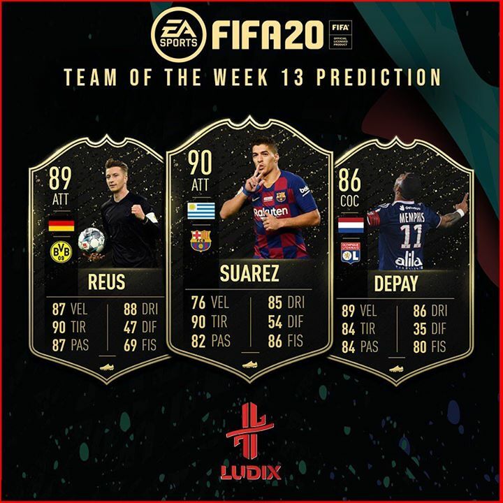 italia_esports's tweet photo. RT @asdludix: Prediction dei TOP 3 giocatori della #TeamoftheWeek 13 di Fifa ⚽️
E voi che giocatori suggerite?
Scriveteli nei commenti ✏️
#asd #ludix #asdludix #ludixforesports #sport #esports #fifa #fifa20 #fut #totw13 #totw13prediction #Reus #Suarez … https://t.co/oKVVv2o340