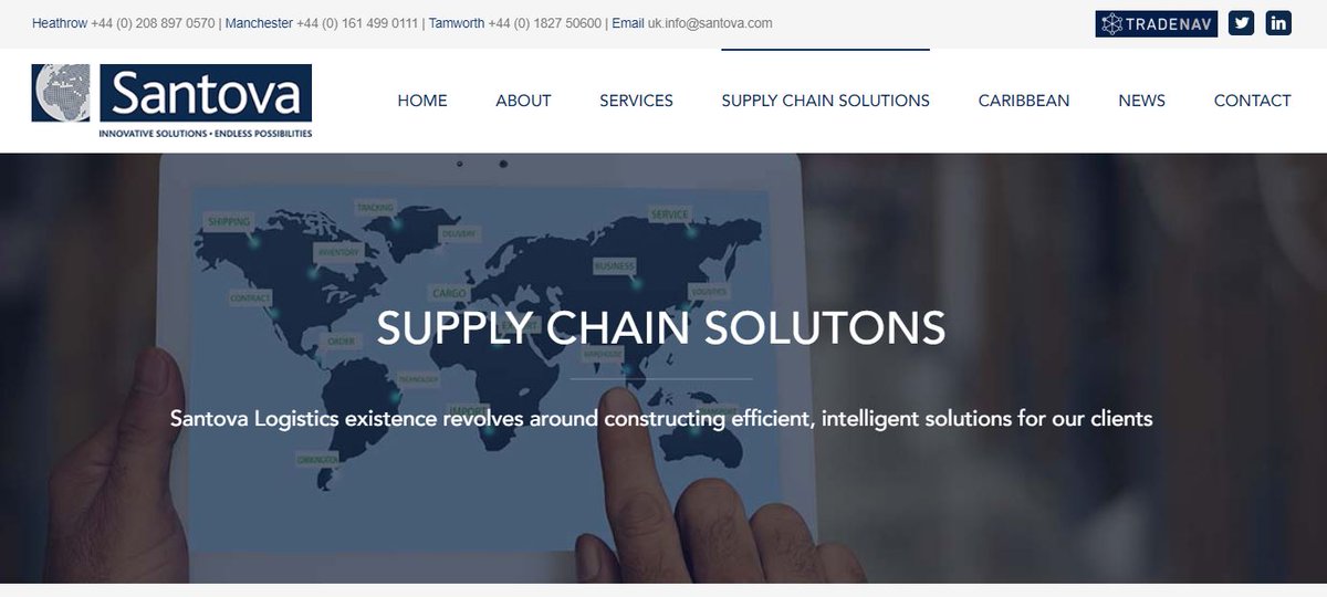 We are excited to announce the launch of the new Santova Logistics UK website, take a look at santova.co.uk. 

#Santova #SupplyChain #Import #export #WebsiteDevelopment #website #NewRelease #globaleconomy #UnitedKingdom