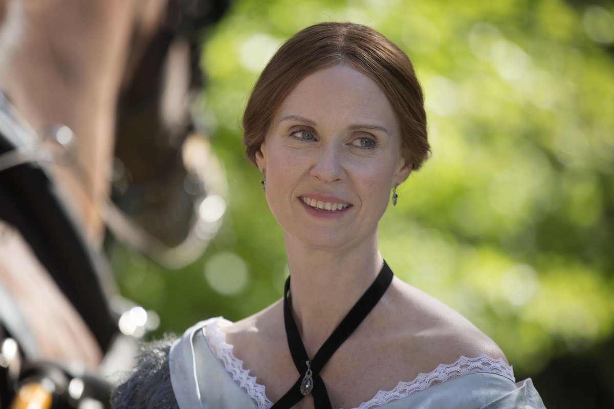 Happy birthday #emilydickinson it's Dickinson Day! Here's a photograph of #CynthiaNixon playing the poet in #TerenceDavies' <a href="/aquietpassion/">A Quiet Passion</a>