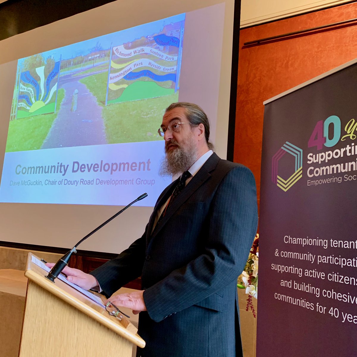 SuppCommunities's tweet photo. A HUGE #thankyou to everyone who came out to support us at our #40YearsSC event, especially these terrific folks who spoke so movingly & eloquently about their experiences with Supporting Communities - Dave McGuckin, Aaron Thompson, David McPhillips, & Patricia McQuillan. ππ€©π https://t.co/ZkyudFXzls