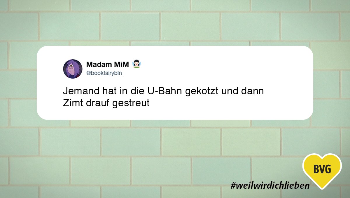 BVG_Kampagne's tweet photo. Niemand:

Berlin: https://t.co/X6RlquoQ6s
