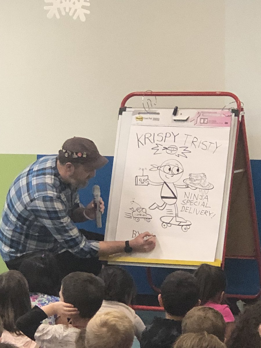 SraJarvis's tweet photo. @lafcreative thank you SO much for sharing your talents with our students today. I heard “can we draw?” from my kids all afternoon! You really made them feel important! 💙💙 #hiya! #creativitymatters #mobyshinobi @School_D15 @RW_Rascals https://t.co/3oNFPnmclR