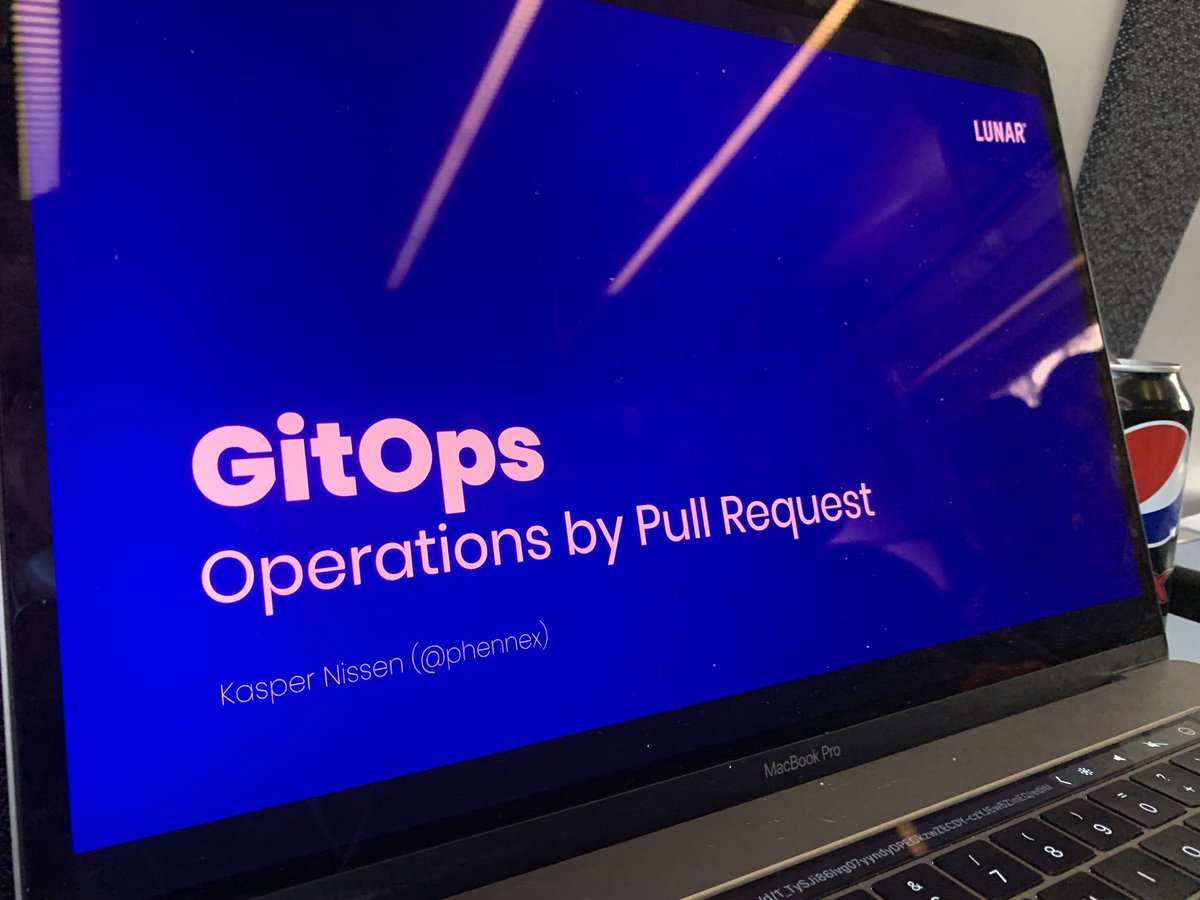 phennex's tweet photo. On my way to Copenhagen to give a presentation about #GitOps in #CloudNativeCph ๐ค Looking forward to share some of the experiences implementing this approach @lunarway and also what options you might have if you are looking in this direction. Sneak preview attached ๐ค https://t.co/013kShkFhz