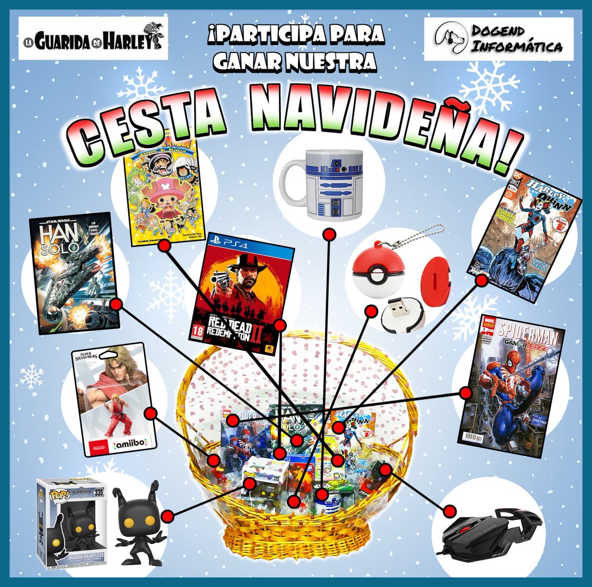 GuaridaDeHarley's tweet photo. La cesta de Navidad de @Dogendinfo y @GuaridaDeHarley valorada en más de 150€ te está esperando. Consigue tu papeleta en nuestras tiendas y... QUE LA SUERTE TE ACOMPAÑE
https://t.co/qENTe1fn0u https://t.co/pPOgjnSZDs