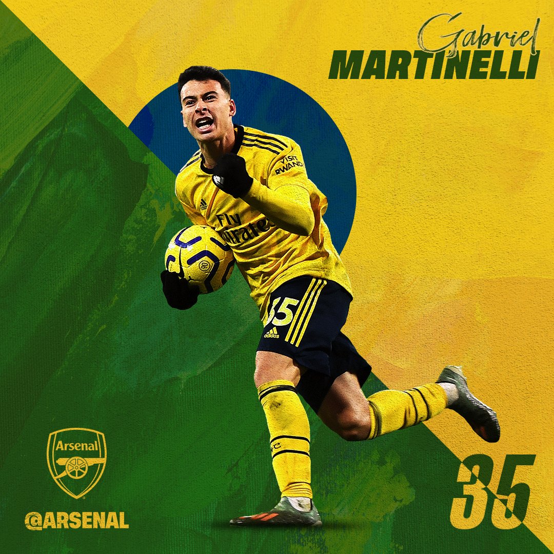 🇧🇷 Gabriel Martinelli coming up clutch!

Goals: ⚽️⚽️⚽️⚽️⚽️⚽️⚽️⚽️
Assists: 🅰️🅰️

Age: 1️⃣8️⃣