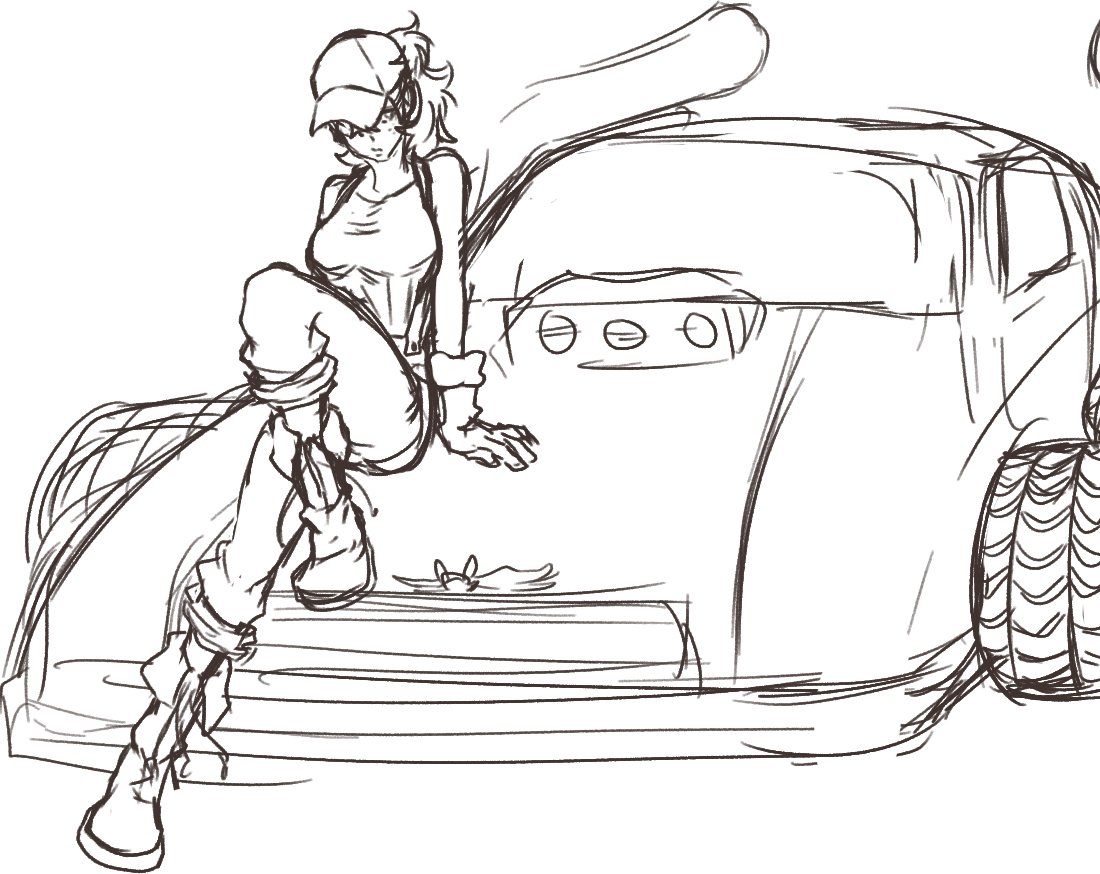 Just needed to draw something sdaf
Fem Deku and a Redline-ish race car came to mind