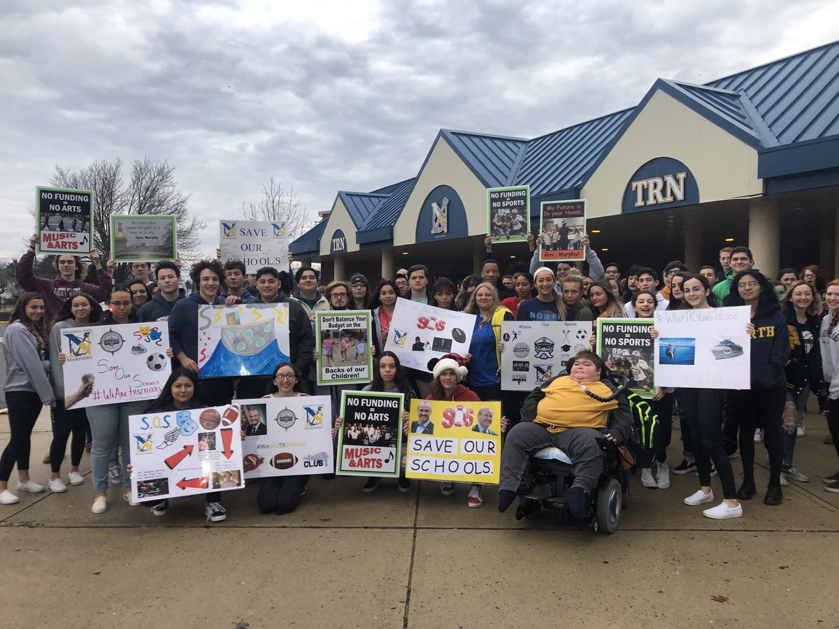 Today is the day. Right now <a href="/News12NJ/">News12NJ</a> is at <a href="/RWJBHArena/">RWJBarnabas Health Arena</a> as we gather and prepare to head to Trenton, interviewing <a href="/DavidHealyTRRS/">David Healy</a>. The word is out about #WhatTRStandsToLose. Let's do this.